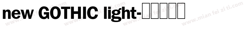 new GOTHIC light字体转换